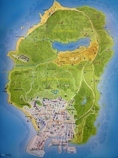 mapa do gta v completo Mapa Completo Gta V mapa do gta v completo